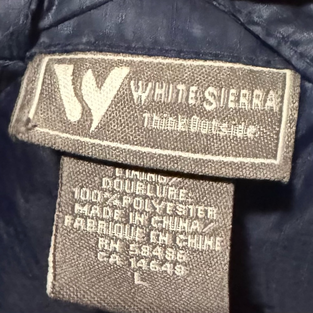 White Sierra Blue Puffer Vest - Picture 3 of 4